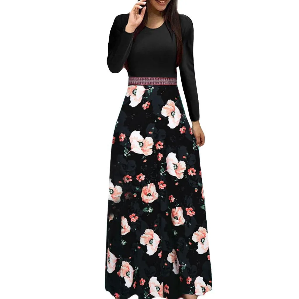 SAGACE Women Dress fashion 2019 Fit Flare Three Quarter Sleeve Floral Boho Long Maxi Dress female Ladies Casual Dress Vestidos
SAGACE Women Dress fashion 2019 Fit Flare Three Quarter Sleeve Floral Boho Long Maxi Dress female Ladies Casual Dress Vestidos