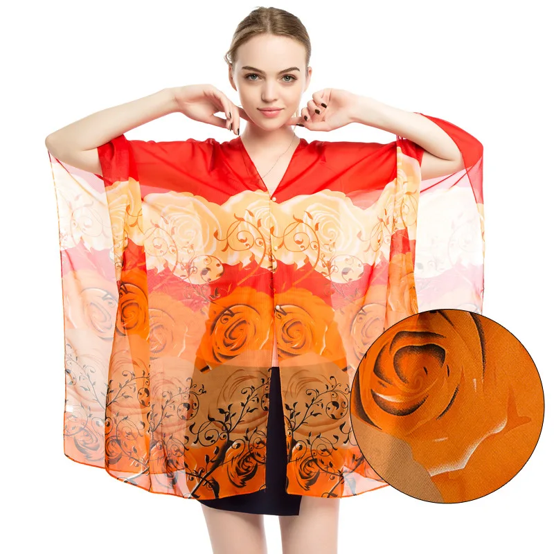 Women summer Scarf Shawl Poncho flower Printed Sunscreen Scarf Sun Protection Shawl Beach Shawl Bikini Cover Soft
Women summer Scarf Shawl Poncho flower Printed Sunscreen Scarf Sun Protection Shawl Beach Shawl Bikini Cover Soft