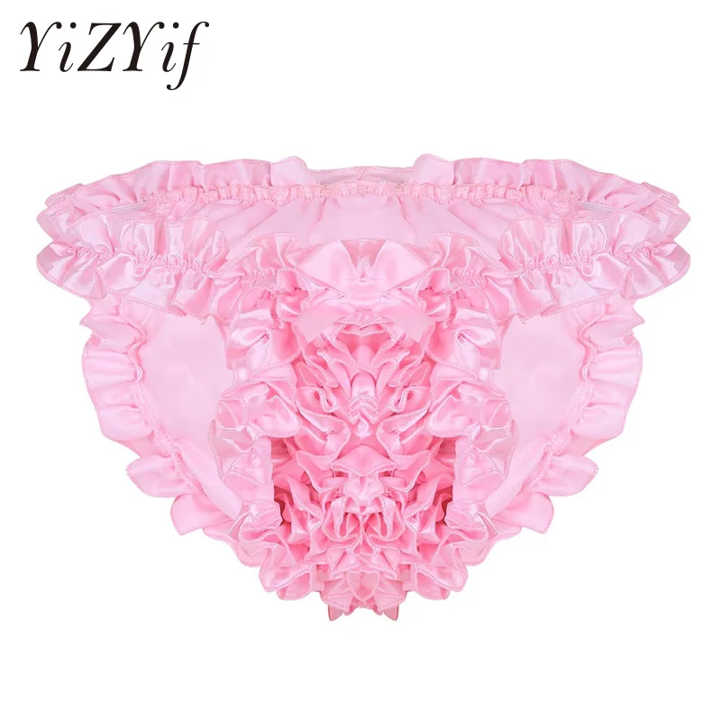 Sissy Pink Panties for Mens Lingerie Floral Soft Bikini Underwear Super Frilly Satin Ruffled Gay Knickers Bloomer Underpants
Sissy Pink Panties for Mens Lingerie Floral Soft Bikini Underwear Super Frilly Satin Ruffled Gay Knickers Bloomer Underpants