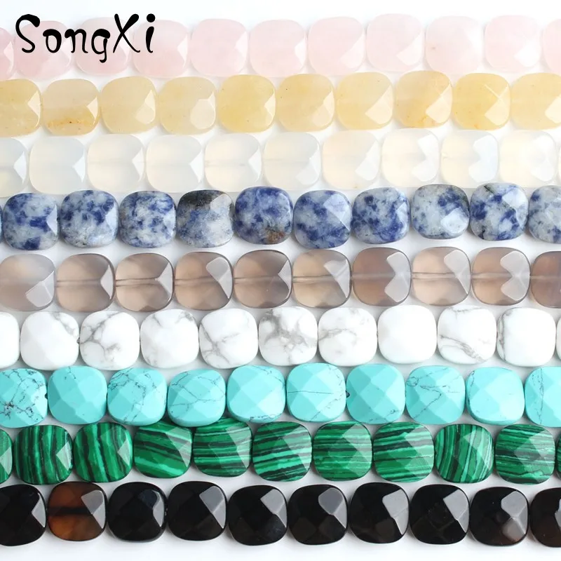 12mm Square Shape Faceted Quartz Agates Sodalite Stone Beads Loose Spacer Fit DIY Necklace Bracelet For Jewelry Making 7.5''
12mm Square Shape Faceted Quartz Agates Sodalite Stone Beads Loose Spacer Fit DIY Necklace Bracelet For Jewelry Making 7.5''