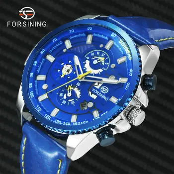 FORSINING Military Watch Men Automatic Mechanical Mens Watches Top Brand Luxury Chronograph Sport Dress Leather Strap Wristwacth
FORSINING Military Watch Men Automatic Mechanical Mens Watches Top Brand Luxury Chronograph Sport Dress Leather Strap Wristwacth