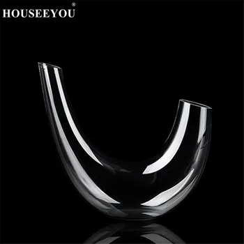 HOUSEEYOU 1200ML Elegant Creative Horn Design Crystal Glass Red Wine Decanters Aerator Container Dispenser Bar Kitchen Tools
HOUSEEYOU 1200ML Elegant Creative Horn Design Crystal Glass Red Wine Decanters Aerator Container Dispenser Bar Kitchen Tools
