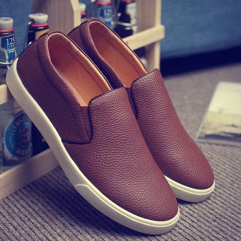 Retro Style PU Leather Shoes Men's Casual Loafers Breathable Spring Autumn Brown Rubber Sneakers Zapatos De Hombre Cuero
Retro Style PU Leather Shoes Men's Casual Loafers Breathable Spring Autumn Brown Rubber Sneakers Zapatos De Hombre Cuero