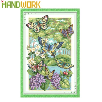 HILIFE DIY Butterflies Fly in the Forest Cross Stitch Sets 14CT Embroidery NeedleworkCanvas Painting Cross Stitch
HILIFE DIY Butterflies Fly in the Forest Cross Stitch Sets 14CT Embroidery NeedleworkCanvas Painting Cross Stitch