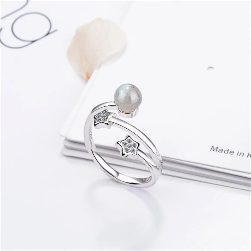Personality Flash Fashion 925 Sterling Silver Jewelry Five Pointed Stars Female Strawberry Crystal Temperament Rings SR373
Personality Flash Fashion 925 Sterling Silver Jewelry Five Pointed Stars Female Strawberry Crystal Temperament Rings SR373