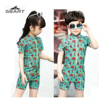 Sbart Short Sleeve Kids Swimsuit Boy Girl One piece Swimwear Green Front Zip Lycra Quick-dry Swimming Suit Beach suit
Sbart Short Sleeve Kids Swimsuit Boy Girl One piece Swimwear Green Front Zip Lycra Quick-dry Swimming Suit Beach suit