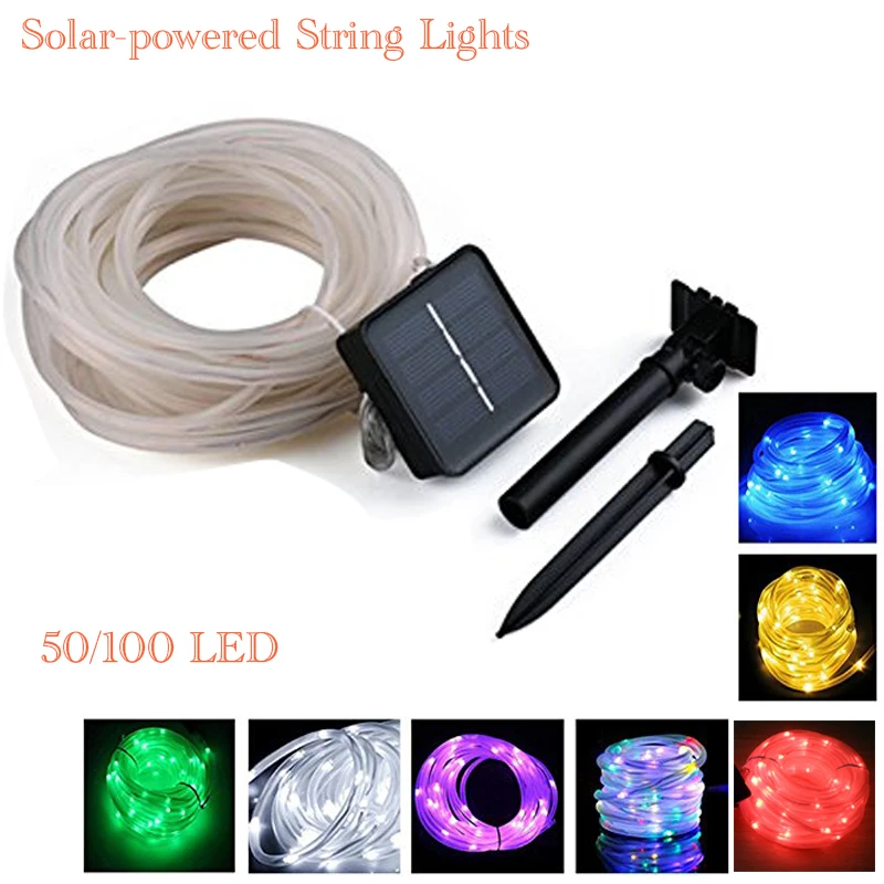12M/39ft Waterproof Solar-powered String Lights 100LED Neon Pipe Strip Outdoor Garden Yard Home Party Decoration
12M/39ft Waterproof Solar-powered String Lights 100LED Neon Pipe Strip Outdoor Garden Yard Home Party Decoration