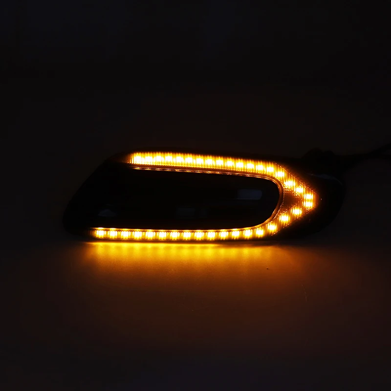 QIDIAN 1 Pair Flowing Dynamic /& Normal Sequential Blinker Light for MINI Cooper R50 R52 R53 Car LED Side Marker Light Side Turn Signal Light Dynamic black