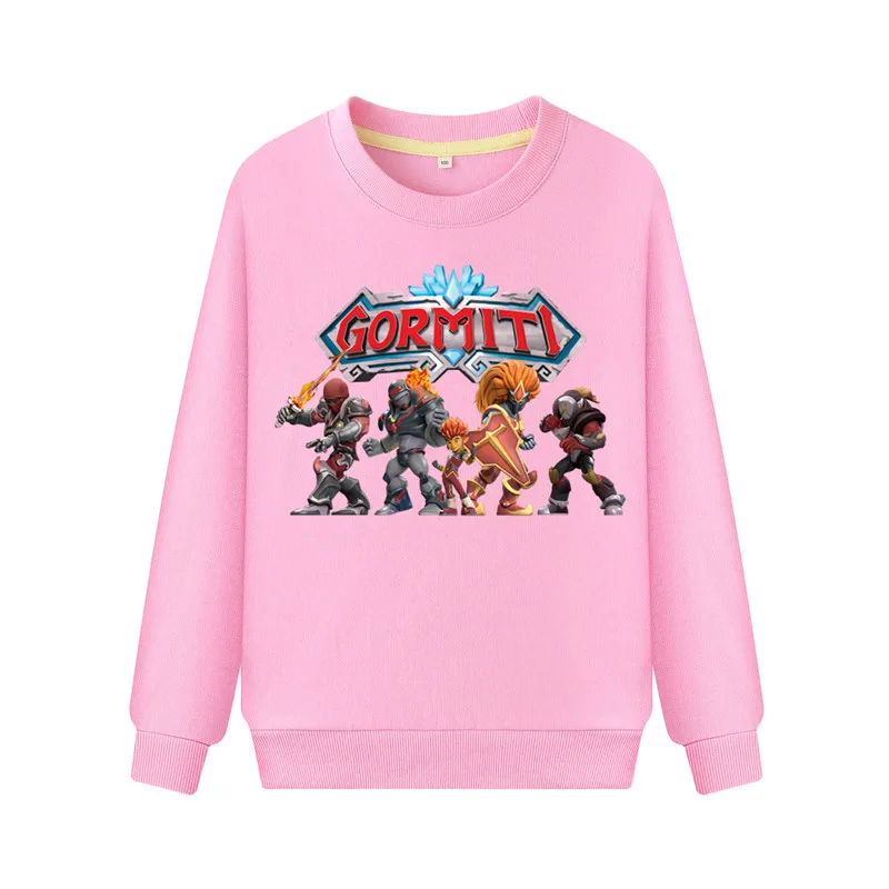 Boys Girls Spring Autumn Long Sleeve Pullover Gormiti Game Hoodies Costume Children Sports Sweatshirts Clothes Kids Hoodie WK110 (1)