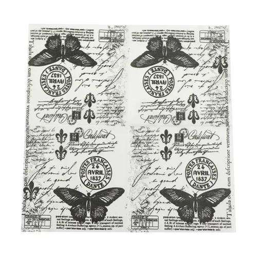 20pcs 33x33cm Black Butterfly Vintage Decoupage Food-grade Table Paper Napkins Wedding Birthday Party Decor Supplies
20pcs 33x33cm Black Butterfly Vintage Decoupage Food-grade Table Paper Napkins Wedding Birthday Party Decor Supplies