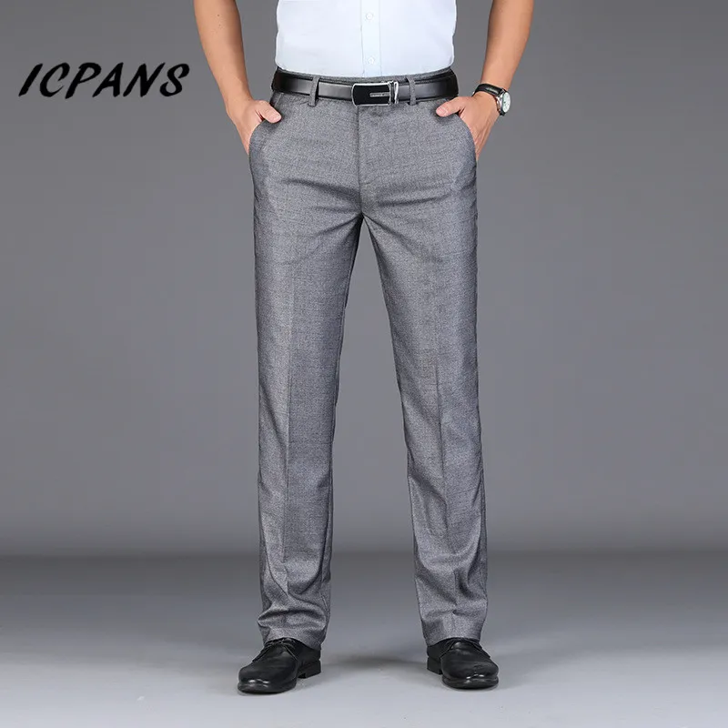 ICPANS Mens Dress Trousers Summer Straight Work Pant Polyester Formal Men Suit Pants Length Business Clothes Plus Size 42 44
ICPANS Mens Dress Trousers Summer Straight Work Pant Polyester Formal Men Suit Pants Length Business Clothes Plus Size 42 44