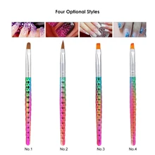 1 шт. градиент Рисунок кисти французский Nail Книги по искусству кисть УФ гель живопись кисти ногтей рисунок полировки Pen Маникюр DIY инструмент...(China)