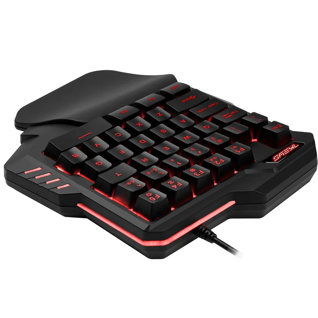G30Wired Gaming RGB LED Backlit Keyboard Membrane Keypad for LOL One-handed Keys/CF
G30Wired Gaming RGB LED Backlit Keyboard Membrane Keypad for LOL One-handed Keys/CF