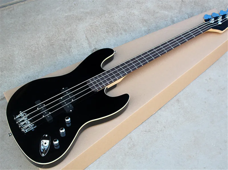 Factory Hot Black 4-string Electric Bass Guitar with Rosewood Fingerboard,Chrome Hardwares,NO Pickguard,can be customized
Factory Hot Black 4-string Electric Bass Guitar with Rosewood Fingerboard,Chrome Hardwares,NO Pickguard,can be customized