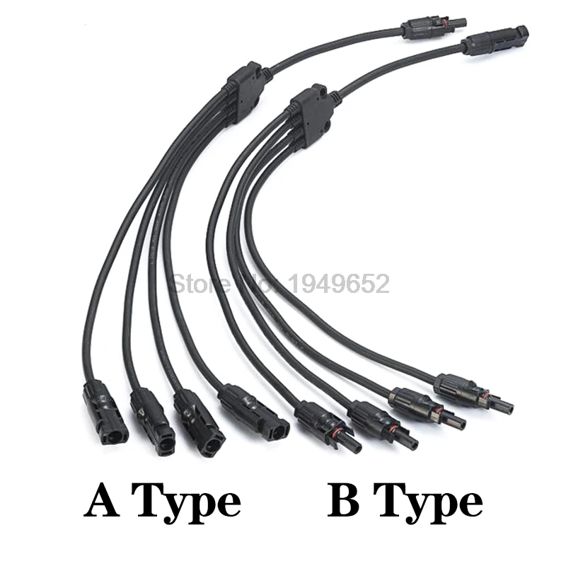 MC4 solar photovoltaic Panel Adaptor Cable connector 4 branch Y type five way plug Parallel connection of battery plate assembly
MC4 solar photovoltaic Panel Adaptor Cable connector 4 branch Y type five way plug Parallel connection of battery plate assembly