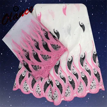 White and pink and black color Design with stones 5 yards Bazin + 2 yards net lace BZ2 Free shipping Nigeria lace Fabric
White and pink and black color Design with stones 5 yards Bazin + 2 yards net lace BZ2 Free shipping Nigeria lace Fabric