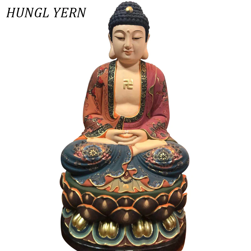 30cm Wood Sculpture Sakyamuni Buddha statues Wooden Carving Handmade Craft Home decor buda statue Custom Figurine estatua
30cm Wood Sculpture Sakyamuni Buddha statues Wooden Carving Handmade Craft Home decor buda statue Custom Figurine estatua