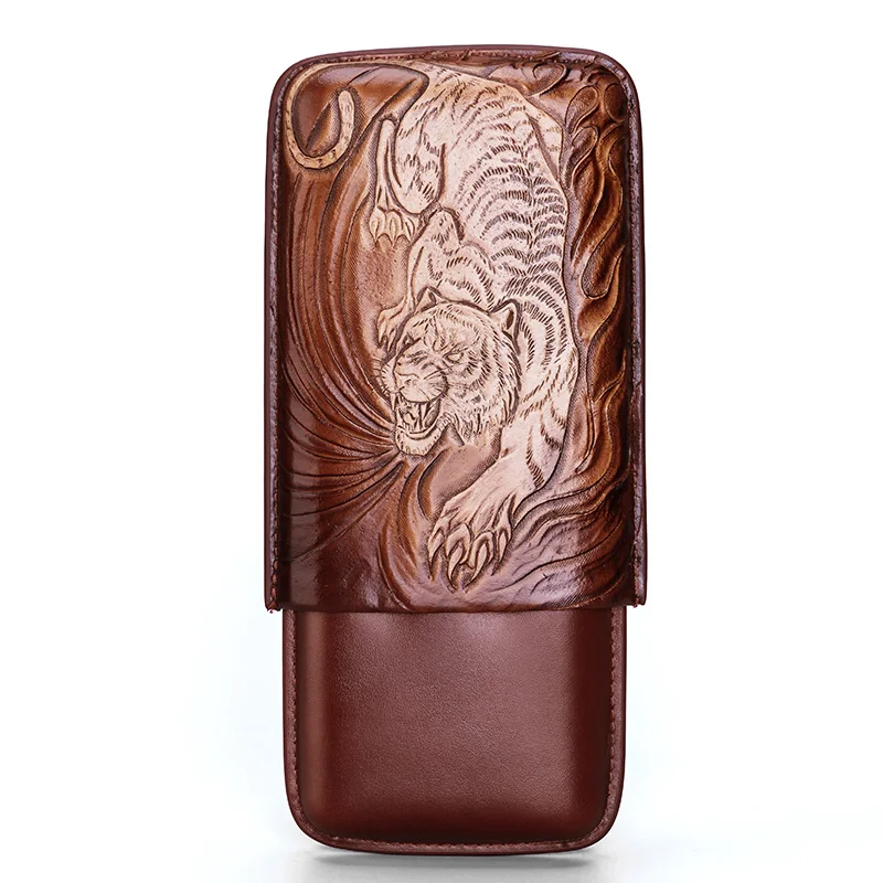 Cigar Case Cigar Case Tiger Pattern Moisturizer Holster 3 Pack Cigar Case CF-0139
Cigar Case Cigar Case Tiger Pattern Moisturizer Holster 3 Pack Cigar Case CF-0139