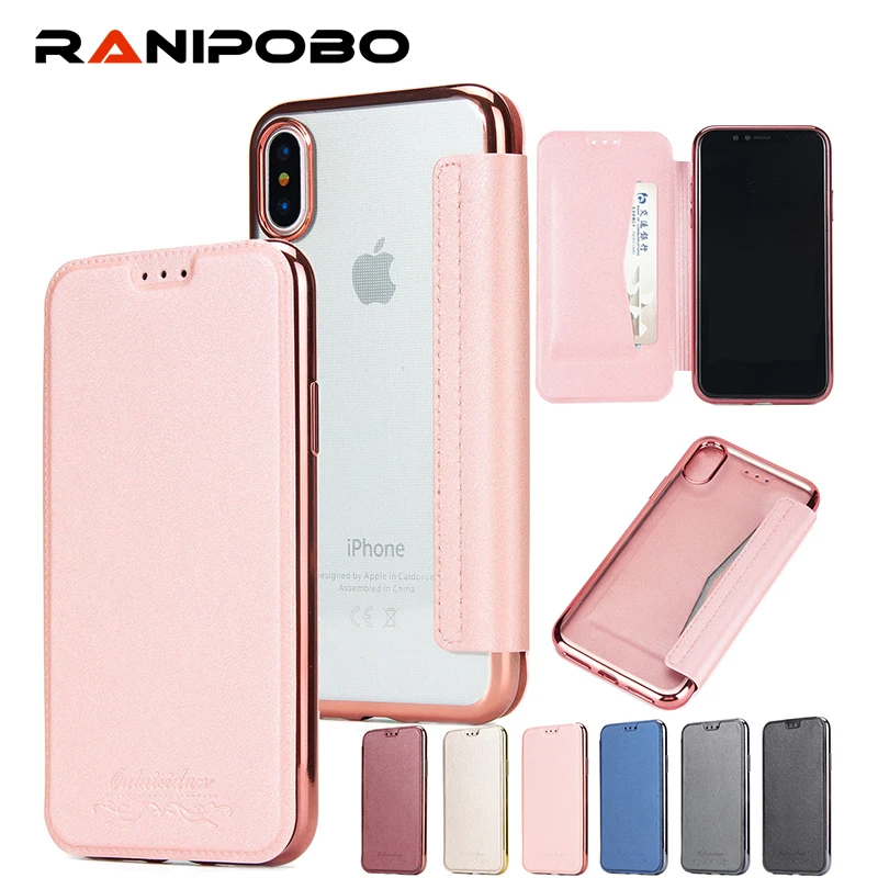 Electroplate Wallet Flip Leather Case For iPhone X Soft TPU+PU Transparent Cover With Stand Case for iPhoneX
Electroplate Wallet Flip Leather Case For iPhone X Soft TPU+PU Transparent Cover With Stand Case for iPhoneX