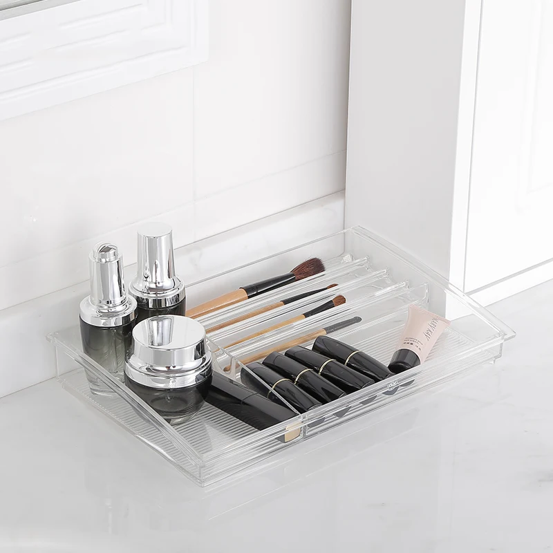 ANHO Transparent AS Resin Cosmetics Organizer Container CottoHolderJewelry Storage Box with Drawer Multifunctional Makeup Case
ANHO Transparent AS Resin Cosmetics Organizer Container CottoHolderJewelry Storage Box with Drawer Multifunctional Makeup Case