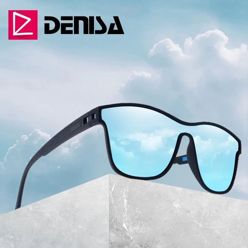 DENISA Blue Mirror Sunglasses Polarized TR90 Frame Square Mens Sunglasses Brand Designer One Piece Lens Glasses Shades T79036
DENISA Blue Mirror Sunglasses Polarized TR90 Frame Square Mens Sunglasses Brand Designer One Piece Lens Glasses Shades T79036