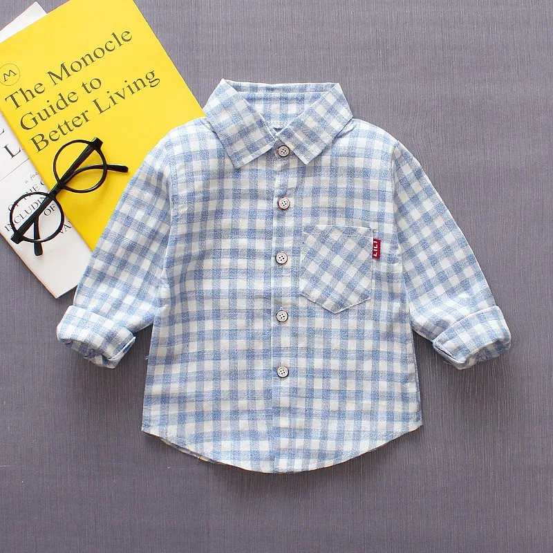 New Casual Baby Boy Pure Cotton Grid Plaid Long Sleeve Shirt Turn-down Collar Shirt Blouse Tops Clothes
New Casual Baby Boy Pure Cotton Grid Plaid Long Sleeve Shirt Turn-down Collar Shirt Blouse Tops Clothes