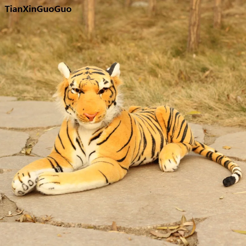 about 45cm lovely yellow tiger plush toy simulation prone tiger soft doll birthday gift s0465
about 45cm lovely yellow tiger plush toy simulation prone tiger soft doll birthday gift s0465