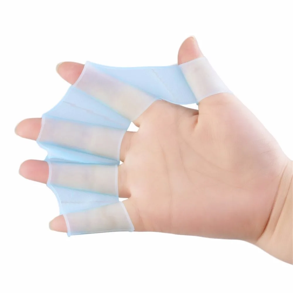 A Pair Soft Silicone Swimming Hand Fins Flipper Frog Palm Finger Web Webbed Gloves Paddle Dive Resistant Swim Glove Equipment
A Pair Soft Silicone Swimming Hand Fins Flipper Frog Palm Finger Web Webbed Gloves Paddle Dive Resistant Swim Glove Equipment