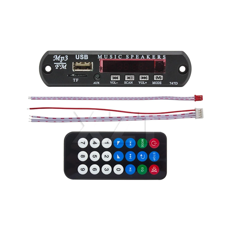 5V 12V Car mic MP3 Decoder Board Decoding Player Module Support FM Radio USB / TF LCD Screen Remote Controller
5V 12V Car mic MP3 Decoder Board Decoding Player Module Support FM Radio USB / TF LCD Screen Remote Controller