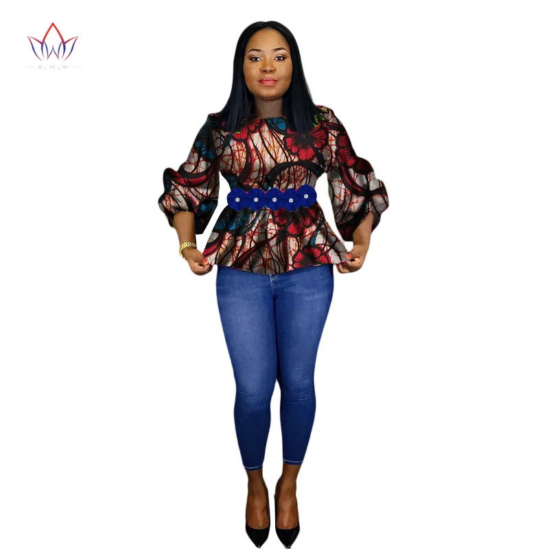 BRW 2019 African Print Wax Shirt for Women Dashiki Flower Africa Clothing Bazin Plus Size Traditional African Clothing WY2243
BRW 2019 African Print Wax Shirt for Women Dashiki Flower Africa Clothing Bazin Plus Size Traditional African Clothing WY2243