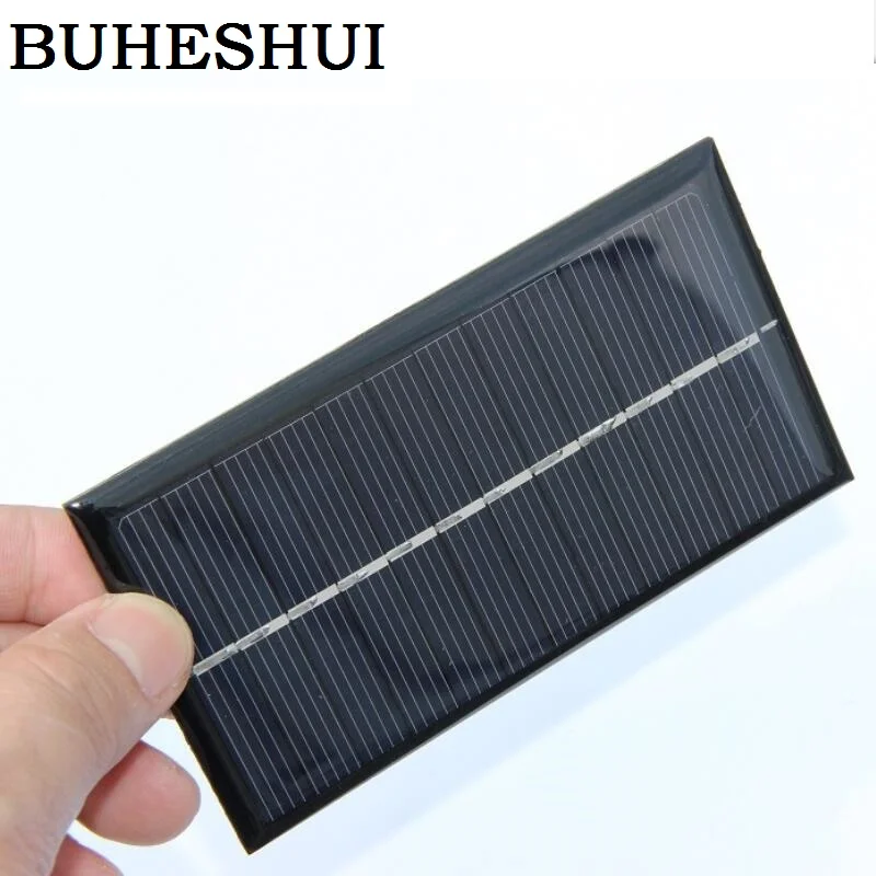 BUHESHUI 1W 6V Solar Cell Module Polycrystalline Panel DIY Charger Education Epoxy Kits 80*110MM 10pcs FreeShipping | Электроника