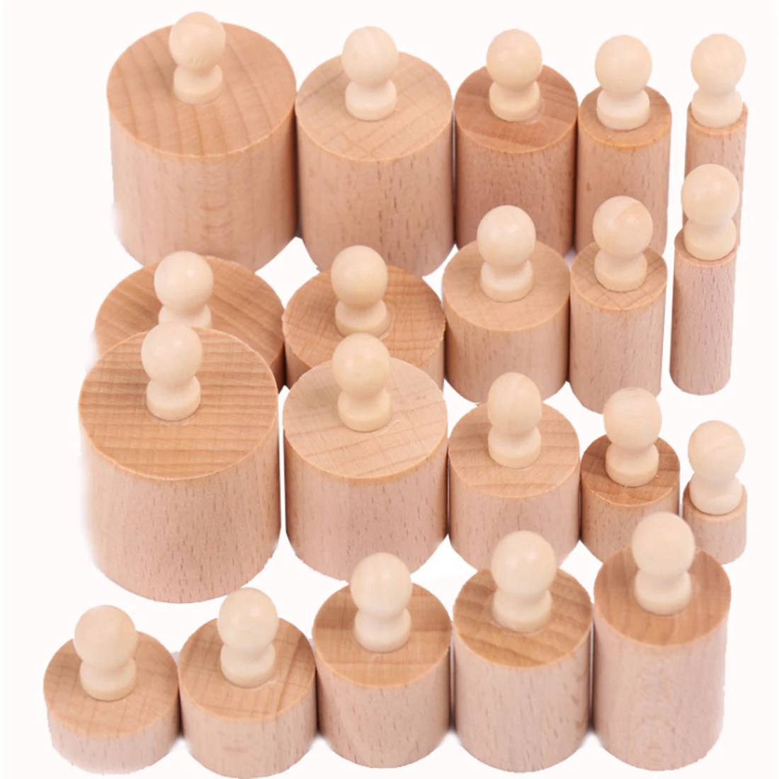4pcs/set Wooden Cylinder Socket Blocks kids wooden toys Upgraded Montessori Early Learning Education Toys for Children
4pcs/set Wooden Cylinder Socket Blocks kids wooden toys Upgraded Montessori Early Learning Education Toys for Children