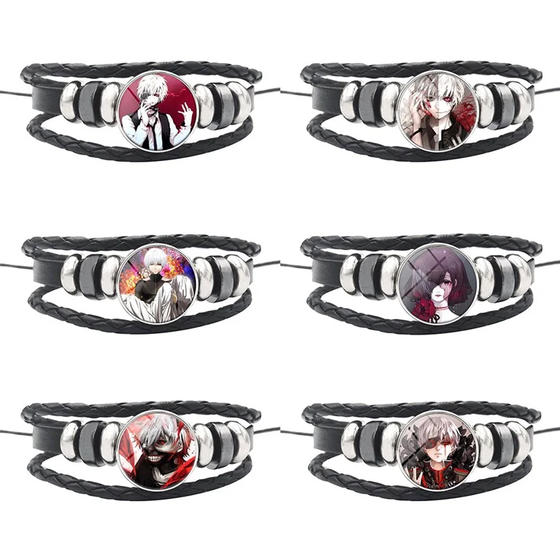 Japanese Anime Tokyo Ghoul Vintage Bracelet Men Multilayer Leather Men Bracelet Handmade Wrap Bracelets & Bangles Pulsera 
Japanese Anime Tokyo Ghoul Vintage Bracelet Men Multilayer Leather Men Bracelet Handmade Wrap Bracelets & Bangles Pulsera