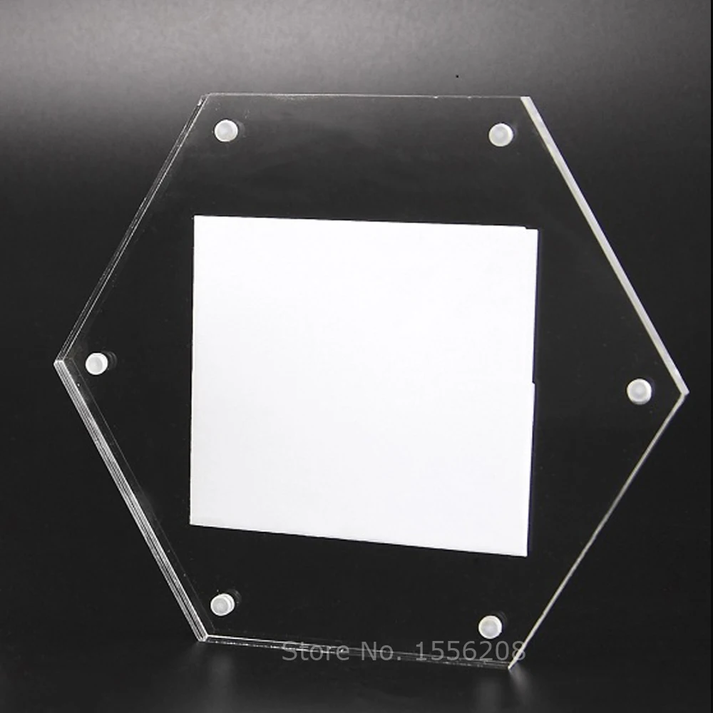 Clear Free Standing Desktop Double Sided Magnetic Acrylic Picture Display Hexagon Shaped Photo Frame
Clear Free Standing Desktop Double Sided Magnetic Acrylic Picture Display Hexagon Shaped Photo Frame