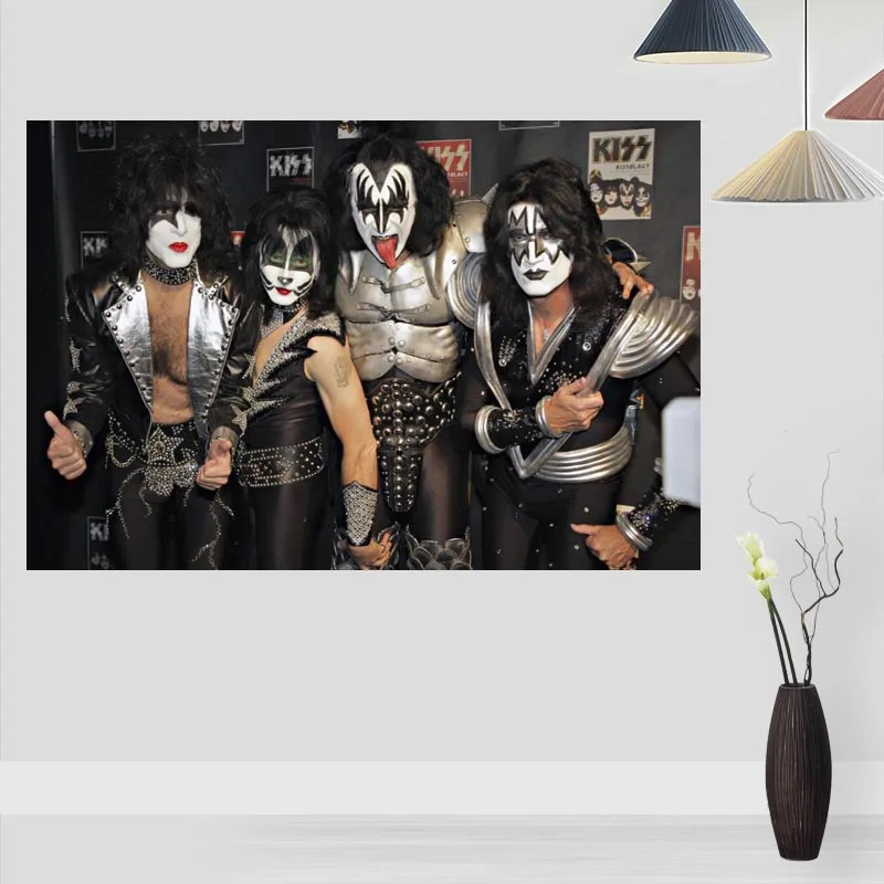 New Arrival Kiss Band Posters On The Wall Modern Vertical/Horizontal Rectangle Poster Silk Fabric Cloth Wall Art Unframed
New Arrival Kiss Band Posters On The Wall Modern Vertical/Horizontal Rectangle Poster Silk Fabric Cloth Wall Art Unframed