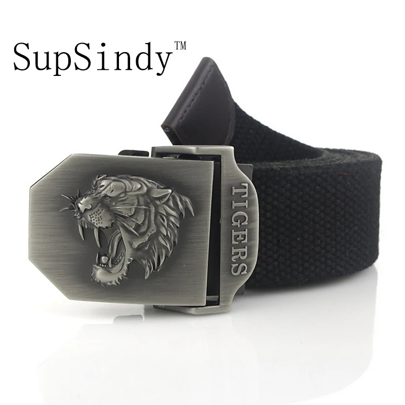 SupSindy men's canvas belt tiger metal buckle military belt Army tactical belts for Male top quality men strap Army green 120cm
SupSindy men's canvas belt tiger metal buckle military belt Army tactical belts for Male top quality men strap Army green 120cm