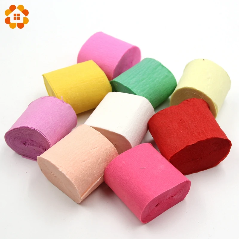 10M/Roll Crepe Paper Streamers DIY Paper Bouquet Curling For Home Wedding Birthday Party Baby Shower Ceremony Venue Decoration
10M/Roll Crepe Paper Streamers DIY Paper Bouquet Curling For Home Wedding Birthday Party Baby Shower Ceremony Venue Decoration