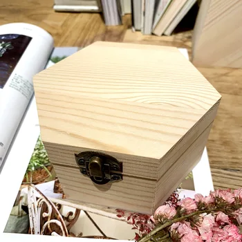 Hexagon Shaped Wood Boxes Wedding Gift Box Soap Flower Package Case Fashion Portable Storage Boxes for Jewelry Display
Hexagon Shaped Wood Boxes Wedding Gift Box Soap Flower Package Case Fashion Portable Storage Boxes for Jewelry Display