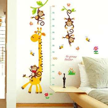 Cute Cartoon Animal Height measuring ruler Nursery Living Room Kids Bedroom Vinyl Removable Wall Stickers Decals Poster dc18
Cute Cartoon Animal Height measuring ruler Nursery Living Room Kids Bedroom Vinyl Removable Wall Stickers Decals Poster dc18