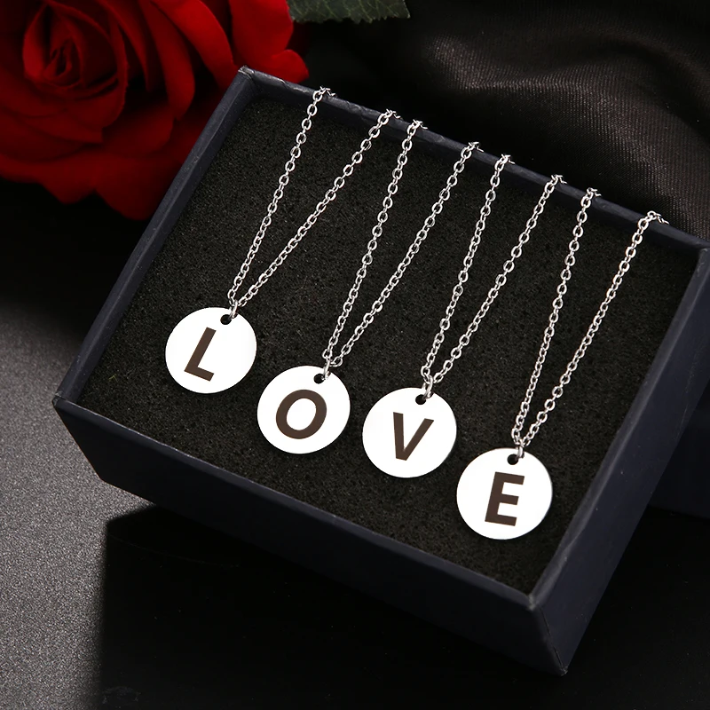 CACANA NEW 26 Letters Initial Necklace Silver Gold Color Disc Necklace Alphabet Women Collier Friends Family Letter Necklaces
CACANA NEW 26 Letters Initial Necklace Silver Gold Color Disc Necklace Alphabet Women Collier Friends Family Letter Necklaces