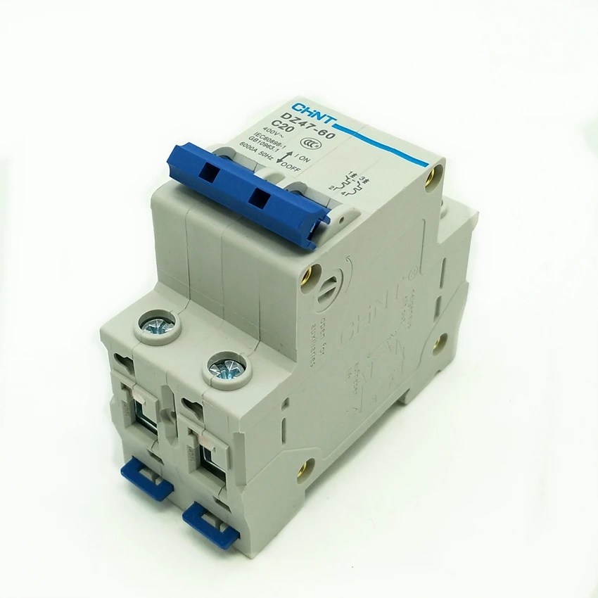 CHINT Mini Circuit Breaker DZ47-60 2 Poles C type 1A 2A 3A 4A 5A 6A 10A 16A 20A 25A 32A 40A 50A 60A C45 MCB
CHINT Mini Circuit Breaker DZ47-60 2 Poles C type 1A 2A 3A 4A 5A 6A 10A 16A 20A 25A 32A 40A 50A 60A C45 MCB