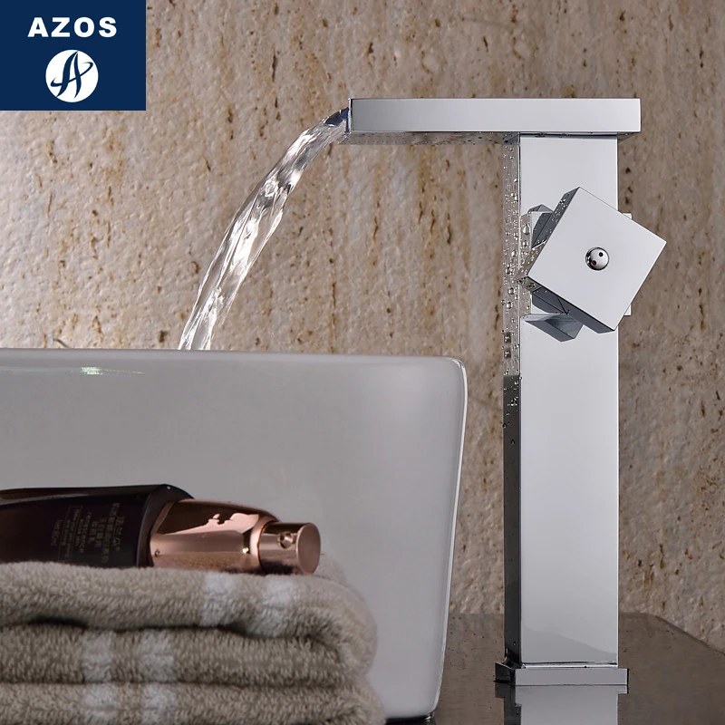 Azos Waterfall LED Faucet Discoloration Wash Basin Brass Chrome Cold and Hot Switch Temperature Control Bathroom Above Counter B
Azos Waterfall LED Faucet Discoloration Wash Basin Brass Chrome Cold and Hot Switch Temperature Control Bathroom Above Counter B