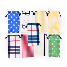 5 piezas funda de gafas de tela bolsa de gafas accesorios de gafas 18*9cm 6 colores(China)