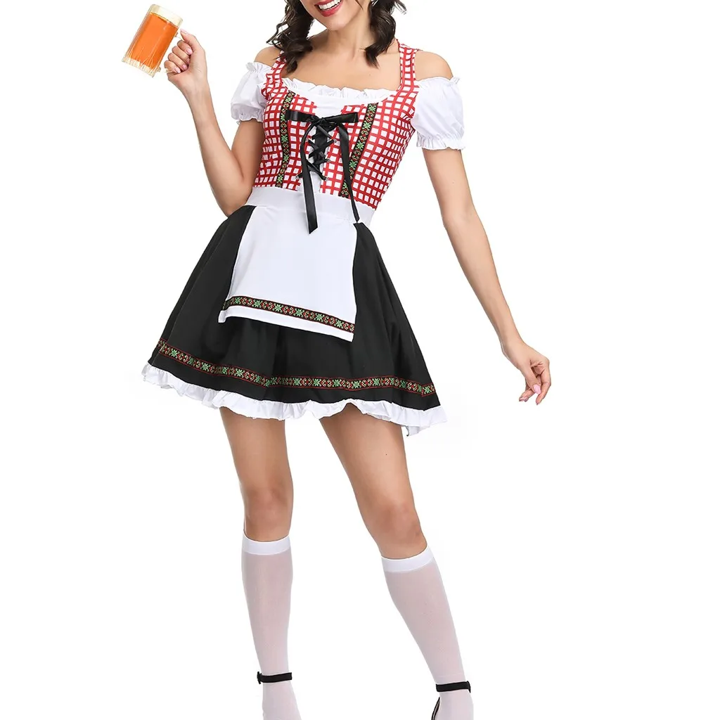 MUQGEW Fashion Oktoberfest Beer Girl Costume Maid Wench Women 3 Pieces Bavarian Oktoberfest Costumes Barmaid Dirndl Dress#g4
MUQGEW Fashion Oktoberfest Beer Girl Costume Maid Wench Women 3 Pieces Bavarian Oktoberfest Costumes Barmaid Dirndl Dress#g4