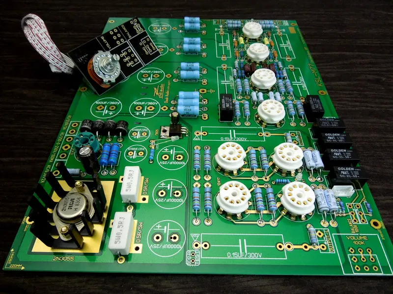 

High-end Hi-Fi Valve Tube Phono Pre-Amplifier Stereo Preamp Board Perfect Reference KONDO AUDIONOTE M77 Circuit
