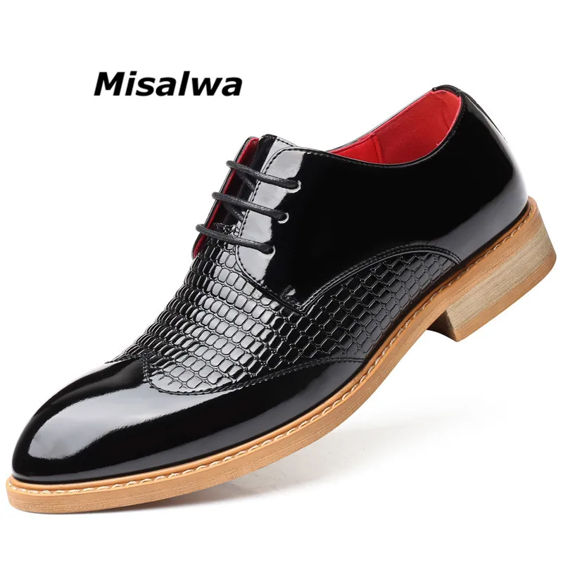 Misalwa Black Pointed Toe Shoes for Men Gentleman Fashion PU Leather Wedding Formal Brogues Shoe Big Size Stylish White Footwear
Misalwa Black Pointed Toe Shoes for Men Gentleman Fashion PU Leather Wedding Formal Brogues Shoe Big Size Stylish White Footwear