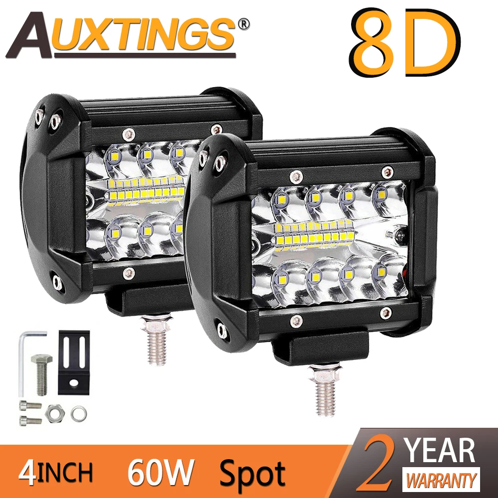 Auxtings Offroad 2PCS 4INCH 60W LED Work Light Bar Spotlight Tri-row 12V 24V CAR Light TRUCK SUV ATV 4X4 4WD PICKUP DRIVING
Auxtings Offroad 2PCS 4INCH 60W LED Work Light Bar Spotlight Tri-row 12V 24V CAR Light TRUCK SUV ATV 4X4 4WD PICKUP DRIVING