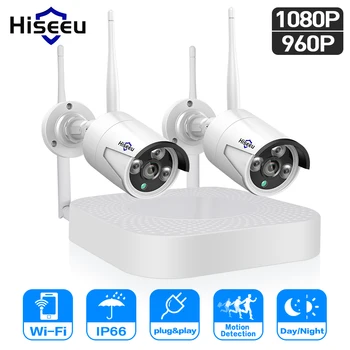 Hiseeu 4CH 960P/1080P Two-Way Monitoring Wireless CCTV Camera System 2MP Motion Detection Network Camera Security Kit
Hiseeu 4CH 960P/1080P Two-Way Monitoring Wireless CCTV Camera System 2MP Motion Detection Network Camera Security Kit