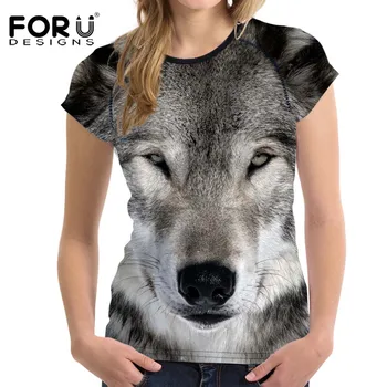 FORUDESIGNS 3D Wolf Animal Women Casual T shirt Summer Women Crop Tops O Neck Short Sleeved Ladies Shirt Femme tshirt Brand Tees
FORUDESIGNS 3D Wolf Animal Women Casual T shirt Summer Women Crop Tops O Neck Short Sleeved Ladies Shirt Femme tshirt Brand Tees