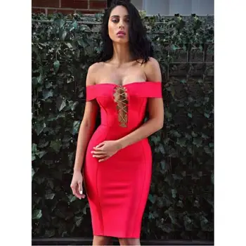 2017 Hot Seller Red Sexy Off Shoulder Women Dress Bandage Skinny Short Sleeve Club Dress Above Knee
2017 Hot Seller Red Sexy Off Shoulder Women Dress Bandage Skinny Short Sleeve Club Dress Above Knee